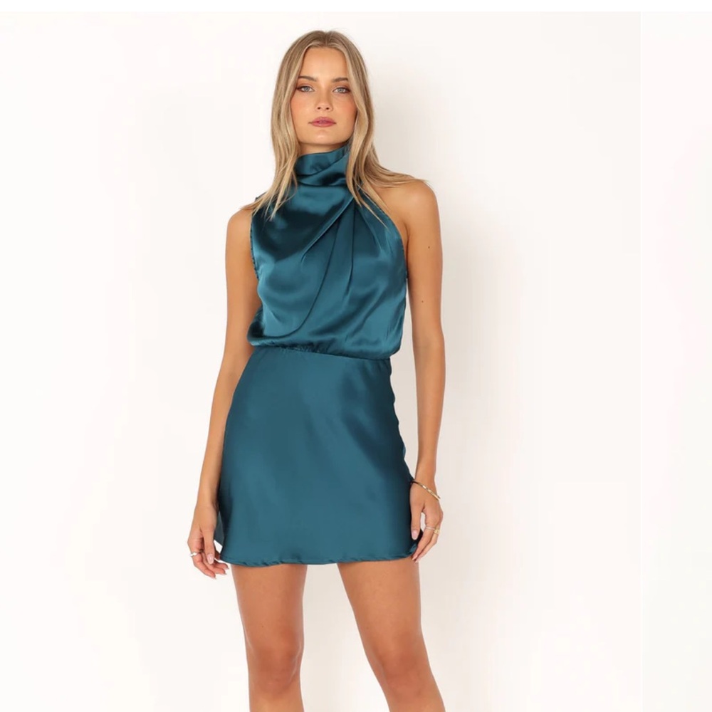 petal & pup teal dress